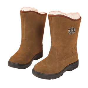 รองเท้าบูทลุยหิมะแบบยูนิเซ็กซ์ 36-47 บุขนสัตว์อุ่นสำหรับฤดูหนาว กันลื่น ส้นเตี้ย - Product Image 5