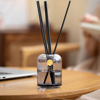 Diffuseur de parfum en rotin à motif ethnique vintage, senteur Jardin Après Pluie, cadeau haut de gamme pour mariage et bureau, premier choix pour les mariages