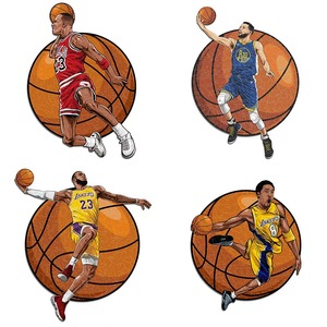 Personnalisation de motifs personnalisés Casse-tête 3D en bois pour enfants Casse-tête de <span class=keywords><strong>basket</strong></span>-ball en bois Casse-tête irrégulier Personnalisation - Product Image 4
