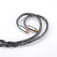 Câble de mise à niveau pour écouteurs avec connecteur MMCX plaqué argent 1,2 m pour SE215 SE315 SE425 SE535 SE846 IE900 XBA-A3 OEM