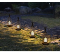 Lampe de Jardin Extérieure Minimaliste Moderne 9W, Lampadaire de Pelouse, Luminaire de Cour d'Hôtel, Lampe Artistique en Fer Forgé