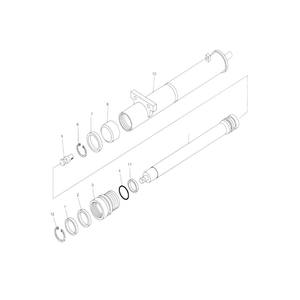 กระบอกสูบยกของ Doosan Daewoo รุ่น D50112255 สำหรับรถยกไฟฟ้า Br15s2 Br18s2 แบบลูกสูบเหล็ก - Product Image 2
