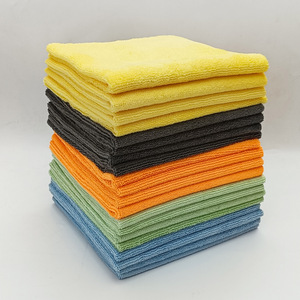 <b>Car</b> Cleaning Microfiber Towel 40X40Cm 300Gsm Hot Cut Edge For Auto <b>Polishing</b> Waxing - Product Image 4