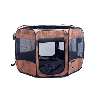 Portable Pet Carrier Dog House Playpen Cage Dog Easy Operation Square Animals Playpen