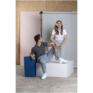 Polo in Grafite a Manica Corta da Donna in Tessuto Organico - Product Image 5