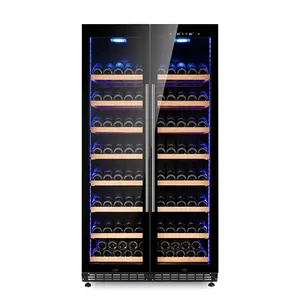 두 배 문 포도주 냉각기 조밀한 포도주 냉장고를 가진 전문화된 제조자 포도주 냉장고