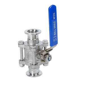 שסתומי ואקום <span class=keywords><strong>KF</strong></span> מנירוסטה, שסתום כדורי ידני 3 חלקים <span class=keywords><strong>KF</strong></span>/NW SS304 SS316L שסתום כדורי תלת-חלקי לוואקום עבור מוליכים למחצה - Product Image 4