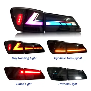 HCMOTIONZ RGB Start UP Animation DRL 220d IS350 ISF Car LED Rear Lamps 2006-2012 Tail Lights For Lexus IS250