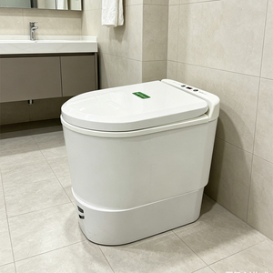 Toilette de compostage sans eau, portable, à chasse d'eau sèche, sans eau, intelligente, pour camping-car, camping, extérieur, maison - Product Image 1