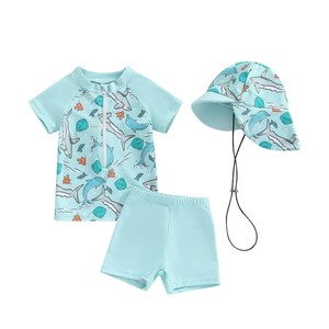 <span class=keywords><strong>Maillot</strong></span> <span class=keywords><strong>de</strong></span> <span class=keywords><strong>bain</strong></span> trois pièces pour enfants <span class=keywords><strong>de</strong></span> 0 à 24 <span class=keywords><strong>mois</strong></span> et <span class=keywords><strong>de</strong></span> 2 à 3 ans, avec short et chapeau - Product Image 4
