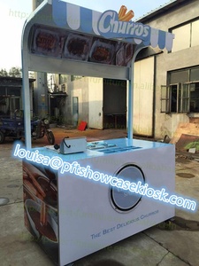 Idea fresca café al aire libre carro diseño, quiosco de café sobre ruedas con luces LED y máquinas de café - Product Image 5