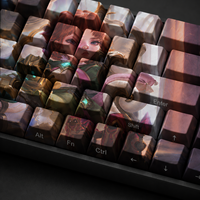 Lot de 68 touches PBT personnalisées imprimées latéralement par sublimation, profil Cherry, pour clavier de jeu mécanique - Vente en gros