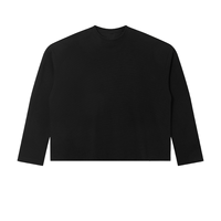 Haut ample à manches longues en tricot gaufré imprimé numérique style streetwear vintage américain pour homme et femme – Collection automne