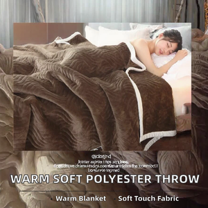 Couverture décorative épaisse 100 % polyester, douce et personnalisable, pour climatisation, style moderne, vente en gros - Product Image 2