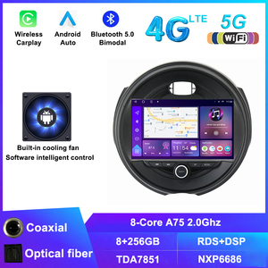 Reproductor de vídeo para coche para BMW <span class=keywords><strong>MINI</strong></span> <span class=keywords><strong>COOPER</strong></span> F54 F55 <span class=keywords><strong>F56</strong></span> F60 2014-2022, radio para coche Android, <span class=keywords><strong>carplay</strong></span>, unidad principal de navegación GPS para coche - Product Image 2