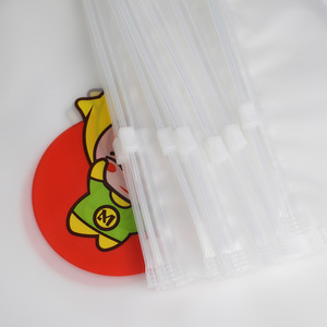 Clothing Zipper Bags PE Transparent Frosted Rectangle Lightweight Inner Packaging Customizable Clothing Organizer - Product Image 2