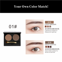 Kit de poudre à sourcils, avec revêtement puissant pour les yeux, produit personnalisé de haute qualité, pas cher, OEM, ODM, personnalisé, 1 pièce