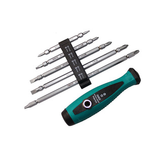 Penggong Reversible <b>Screwdriver</b> <b>Set</b> 4 Pcs Magnetic Phillips Flathead <b>Bits</b> Chromium Vanadium Steel Manual Repair Tool - Product Image 4