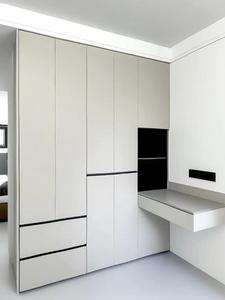 6 Door Wardrobe With Brown Glass for Bedroom Furniture Heavy Duty Iron Wardrobe <strong>Closet</strong> - Product Image 6