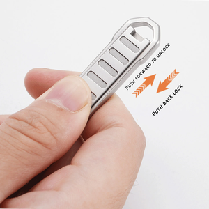 Vente en gros 1 pièce Coupe-ongles ultra-mince pliable portable de voyage, ciseaux coupe-ongles porte-clés en acier inoxydable pour manucure - Product Image 5