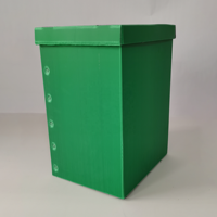 Boîte de rangement pliable en plastique PP avec poignée, organisateur domestique portable et peu encombrant pour le rangement quotidien à la maison