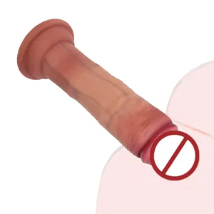 Cup penyedot silikon penis realistis klitoris anus kulit buatan dildo panjang perempuan dildo besar realistis dildo besar