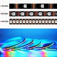 Bande LED RGB adressable WS2815 12V SMD5050, ruban lumineux flexible programmable pour éclairage intelligent