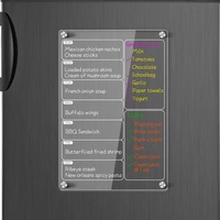 Calendrier magnétique en acrylique pour réfrigérateur et tableau blanc imprimé UV pour l'horaire d'étude et le tableau de messages