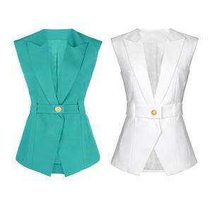 Gilet con scollo a V di lusso senza maniche di alta qualità per donne elegante giacca <span class=keywords><strong>aderente</strong></span> cappotto da <span class=keywords><strong>donna</strong></span> cintura da <span class=keywords><strong>donna</strong></span> gilet - Product Image 2