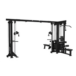 Machine de musculation multi-stations professionnelle à charges réglables, structure en acier, pile de poids ajustable, entraîneur complet du corps - Product Image 4