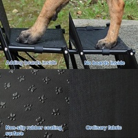 100 pièces en stock cadre métallique pliable amélioré rampe pour animaux de compagnie rampe de voiture avec surface de revêtement en caoutchouc antidérapant