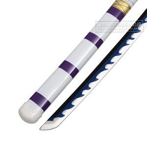 Bambú anime espada Roronoa ZORO nidai <span class=keywords><strong>kitetsu</strong></span> espada anime ZORO azul espada - Product Image 5