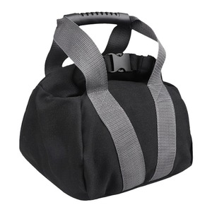 Fitness Sandbag Adjustable Canvas Kettlebell <b>Weight</b> <b>Training</b> Home Gym Exercise Bag Black Durable Polyester - Product Image 1