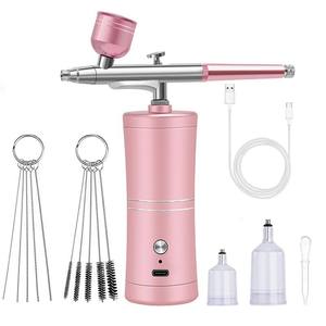 Professional Rechargeable Airbrush Compressor for Nail Art Hair Color Facial Hydrating Makeup for Salon Use - Product Image 2