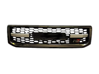 Grille avant décorative en maille noire YBJ en plastique+ABS pour Prado FJ120 2003-2009 (LC120) - Rénovation/Mise à niveau