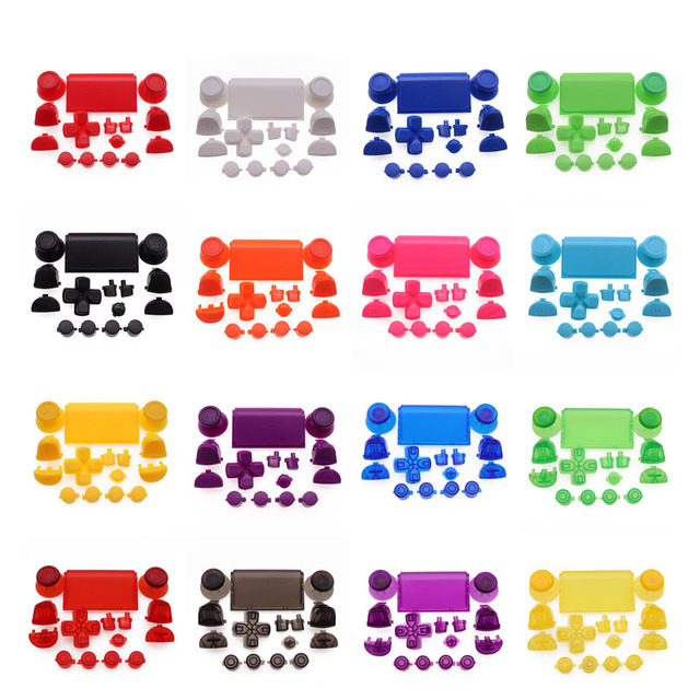 Full Buttons for PlayStation 4 PS4 Pro Controller JDM-050 JDS-050 R2 L2 R1 L1 Trigger Button Set Dpad ABXY Thumbsticks