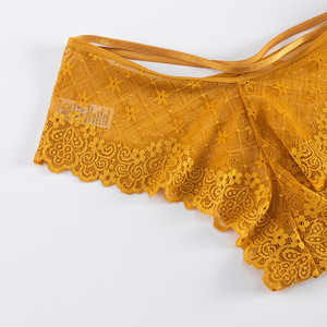 Ladymate ODM/OEM Conjunto 2 Piezas De Lenceria Femenina <span class=keywords><strong>Colales</strong></span> Conjunto De Lencería De Encaje Floral Conjunto De Sujetador Transparente Conjuntos De Lencería Sexy - Product Image 6