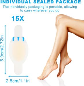 Apósitos hidrocoloides para ampollas - Almohadillas impermeables para la prevención de ampollas en dedos, pies y talones - Apósitos adhesivos de gel para ampollas - Product Image 2