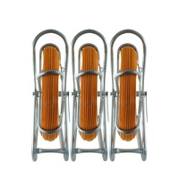 Tige de tirage en fibre de verre de 4 mm x 100 m pour câble de réseau fibre optique, idéale pour l'installation de câbles dans les conduits.
