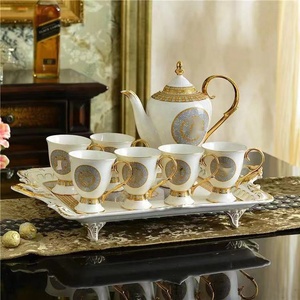 Professional Manufacturer Competitive Price Mosaic Ceramic Bone China Eco-Friendly Ethiopian <b>Coffee</b> Rekebot Tea Set - Product Image 3