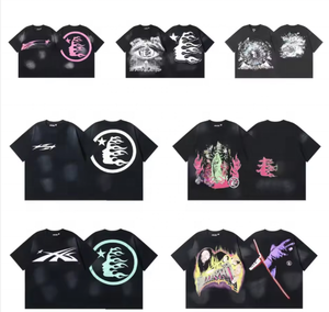 Camiseta de Alta Calidad en Oferta, Moderna, Hell <span class=keywords><strong>Star</strong></span> NFC, 260g, Estampado Animal, 1:1 Algodón, para Hombre y Mujer, Holgada, de Manga Corta, Informal, de Verano - Product Image 1