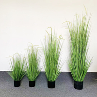 Plantes artificielles délicates en pot, fleurs en tulle en plastique, pampas écologiques de haute qualité pour usage intérieur, emballées en sacs