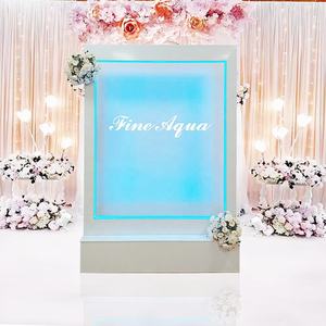 น้ำพุน้ำตกตกแต่งผนังทำจากสเตนเลสสตีลสำหรับตกแต่งงานแต่งงาน - Product Image 4