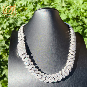 สร้อยคอแบบ Cuban Link เงินแท้ 925 ประดับเพชร Moissanite VVS ระดับ GRA พร้อมใบรับรอง ดีไซน์ฮิปฮอป ขนาด 18 มม. - Product Image 6