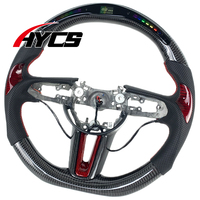 Roda kemudi serat karbon tempa layar tampilan LED kustom untuk Mazda3 Mazda6 Cx4 Cx5 Cx30 Cx50 Mx5 Mx30 Axela