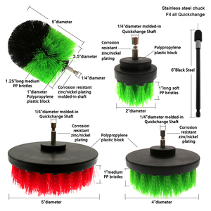 23Pieces Drill Car Wash <strong>Brushes</strong> Electric Cleaning <strong>Brushes</strong> Set Power <strong>Scrubbing</strong> Polishing Pads With Extend Rod for Car Home Clean - Product Image 2