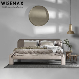 WISEMAX-muebles modernos de lujo <span class=keywords><strong>para</strong></span> dormitorio, marco de madera, <span class=keywords><strong>cama</strong></span> doble de tela, <span class=keywords><strong>cama</strong></span> suave de <span class=keywords><strong>esponja</strong></span> <span class=keywords><strong>para</strong></span> el hogar - Product Image 3