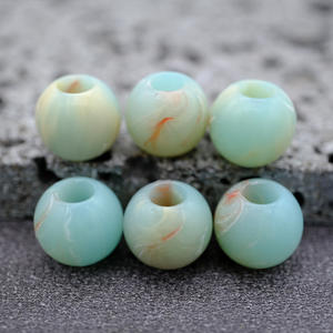 Двойной цвет Shoushan каменные Имитационные акриловые бусины с большими отверстиями прямые свободные бусины для браслетов аксессуары для браслетов <span class=keywords><strong>Abacus</strong></span> бусины - Product Image 4