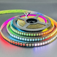 Tira de Luz LED WS2812B DC5V RGBIC Programable Direccionable Píxel RGB RGBW 30 60 144 Resistente al Agua IP20 IP65 IP67 IP68 10MM 12MM 5M