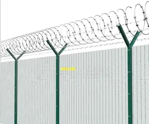 安全墙高安全性防攀爬切割周边金属焊丝网358安全围栏待售